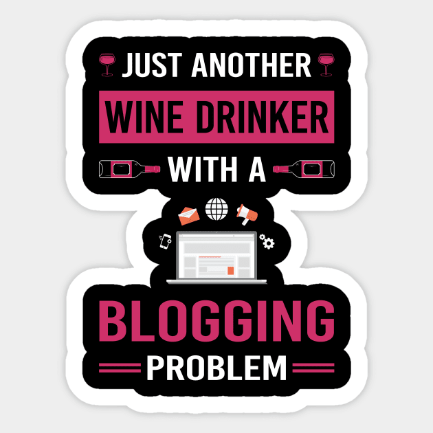 Wine Drinker Blogging Blog Blogger Sticker by Good Day